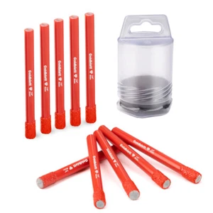 Goldblatt 10PC 1/4 Diamond Hole Saw Drill Bit Tile Ceramic Concrete Maker Cutter - Picture 1 of 10