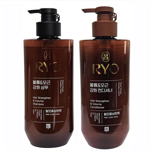 K-Beauty Ryo Hair 强韧发泡洗发水 480ml 护发素 480ml 素食者 — 第 1/1 张图片