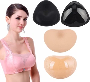 Silikon BH Einlagen 2 Paar Push Up Bra Pads für Badeanzug & Bikini - Bild 1 von 7
