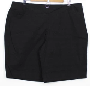 Bermuda donna COVINGTON taglia 18 pantaloncino pull on nero - Foto 1 di 5
