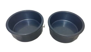 Dog Bowl Blue 2 cup Medium. Ideal for Small Animals, and Cats too. SET of 2 - Picture 1 of 4