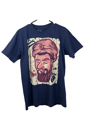 4F x Ambiguous T-Shirt Men Blue Crew MADE USA Skate Y2k 00s Style Graphic Medium - Image 1 of 4