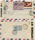 Madagascar Ww2 Gb Censored G8 Boxed Airmail To Usa 1 Mar 1945