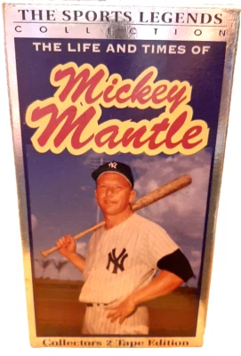 MICKEY MANTLE  The Life and Times of Mickey Mantle. 2 VHS set  - Image 1 of 2