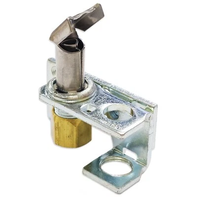 GAS OVEN PILOT ASSEMBLY SINGLE FLAME WITH NUT & OLIVE FOR ROBERTSHAW 1/4" PIPE