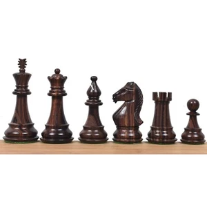 4 Zoll Majestic Serie Staunton Schachfiguren nur Set - doppelt gewichtetes Palisander - Bild 1 von 11