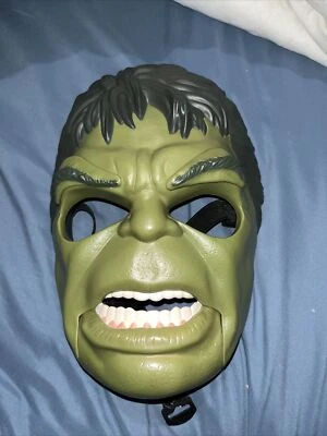 Increíble Máscara Hulk Verde Con Correa Halloween Vestir  Foto 1 de 3