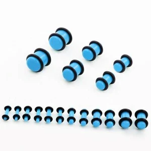 18PCS Gauges Kit Acrylic Taper Plug 14G-20MM Ear Stretching Set O-Ring Earring - Picture 1 of 47