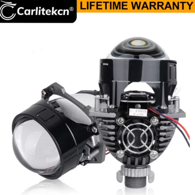 2.5'' Bi Led Projector Lens For H4 H7 HB3 9005 HB4 9006 Car Headlight Universal - Image 1 of 4