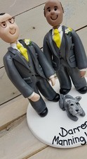 Personalised Wedding Cake topper Coppia Stesso Sesso, Clay Topper