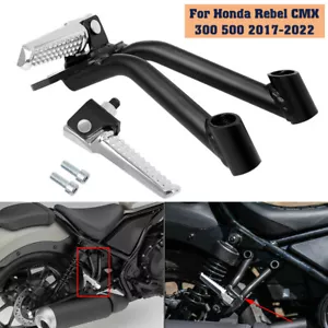 Rear Passenger Foot Pegs Footrests For Honda Rebel CMX 300 500 2017-2024 - Picture 1 of 12