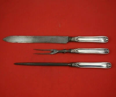 Palm by Tiffany and Co Juego de 3 tallas asadas de plata esterlina con escudo McKay Foto 1 de 3