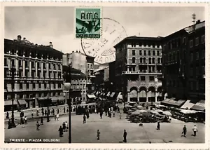 Italien alte AK Vintage Triest Goldoni Platz (1013) - Bild 1 von 2