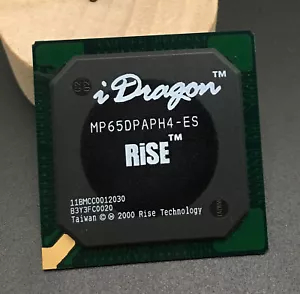 Procesador de muestra Rise iDragon CPU MP65DPAPH4-ES Eng 200 MHz 2 V BGA MP6 ES RARO - Imagen 1 de 3