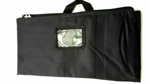 Fishing Rod Bag Size 122cm Anglers Equipment Long Zipped Sleeve Tackle Bag Black - Picture 1 of 7