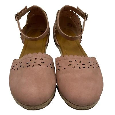 Sandalias alpargata rosa ANDIAMO con correa para el tobillo 7 de ancho Foto 1 de 4