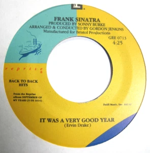 FRANK SINATRA * 45 * It Was A Very Good Year * 1960s * UNPLAYED ! Reprise #3 RI - Picture 1 of 1