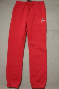 Jordan Sweatpants Boys Extra Large Red With Pockets Teens 13-15 Years Old - Picture 1 of 13