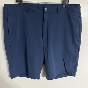 Mack Weldon Shorts Mens 2XL XXL Blue Chino Performance Tech Stretch 9" Inseam - Picture 1 of 14