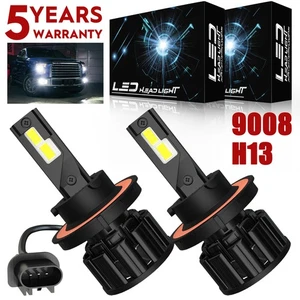 Para For Ford Mustang GT 2005-2012 6000K LED Hi-Lo faro - Picture 1 of 12