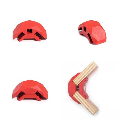 PlayWood Connector for Tool-Free Furniture & Storage Assembly 90-Deg Red 12PK - Image 1 of 4