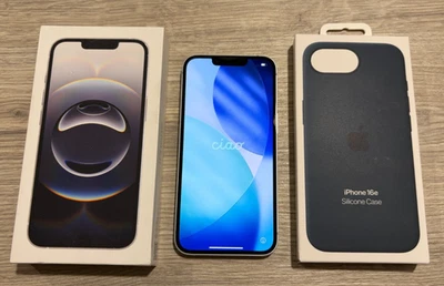 Apple iPhone 16e 128Gb White 🔋100% 🔄 24 ✅Garanzia fino 12/05/2026 🌟Come NUOVO - Immagine 1 di 4