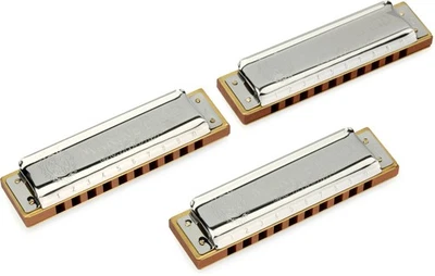 Hohner Marine Band 1896 Pro Pack 3-piece Harmonica Set - Keys of G, A, & C - Image 1 of 4