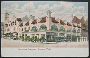 Vintage - Davenport's Restaurant in Spokane, WA - Postkarte - Bild 1 von 2