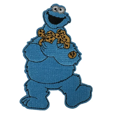 Cookie Monster Embroidered Iron on Patch Appliqué - NEW