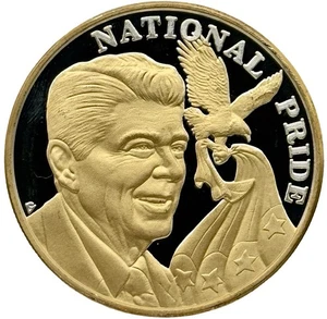 Ronald Reagan Four Pillars Of Freedom 1 oz .999 Fine Silver National Pride - Picture 1 of 2