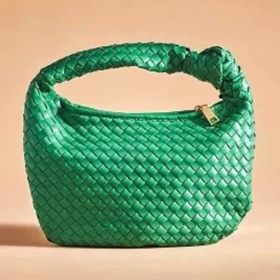 Melie Bianco|Anthro Brigitte Large Satchel Recycled Vegan Leather Woven Knot Bag - Image 1 of 4