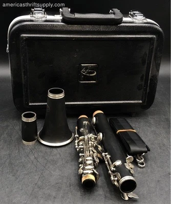 Clarinete Anthem A-3000 negro agujero abierto con estuche y accesorios Foto 1 de 4