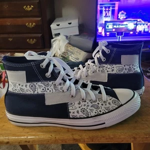 Converse Chuck Taylor All Star High Top Paisley Patchwork Size Men's 11 - Picture 1 of 13