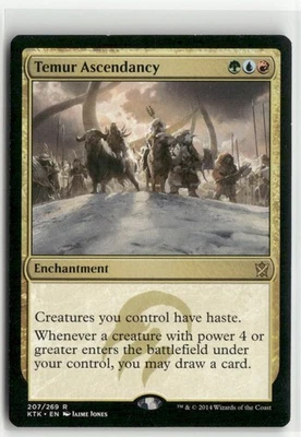 Temur Ascendancy - Khans of Tarkir MTG Moderately Played - Image 1 of 2