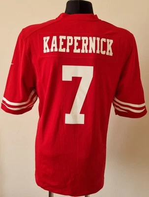 NFL 旧金山 49 人队足球耐克球衣 #7 Kaepernick 大号  — 第 1/4 张图片