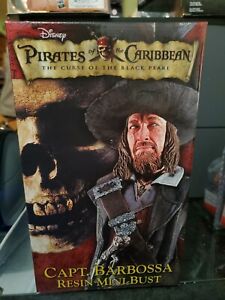 Pirates of the Caribbean Captain Barbossa Resin Mini-Bust NECA 2,500 MADE
