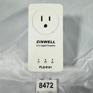 Zinwell G.hn Gigabit Powerline Ethernet Adapter PLS-8141 TESTED - Picture 1 of 5