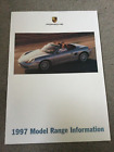 Porsche 1997 Modellpalette Poster Broschüre in Top Zustand Bi13