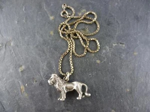 Kette mit Anhänger Löwe 925er Sterling Silber  - Bild 1 von 5