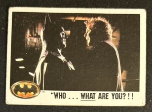 1989 Topps Batman The Movie “Who…What Are You?!!” Card #18 Poor Creased - Picture 1 of 2