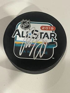 Roman Josi Signed 2019 NHL ALL STAR Hockey Puck Go Predators Beckett BAS COA a - Picture 1 of 3