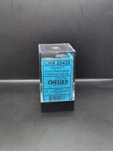 Chessex Opaque Dusty Blue / Copper Polyhedral 7-Dice Boxed Set CHX25426 - Bild 1 von 2
