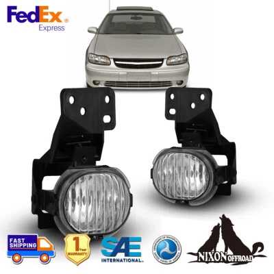 Par de luces antiniebla para 97-03 Chevy Malibu 04-05 clásicas lentes transparentes de repuesto Foto 1 de 4