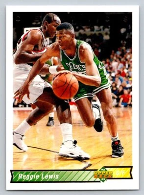 1992-93 Upper Deck #120 Reggie Lewis Boston Celtics - Image 1 of 2