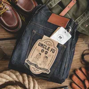 Pantalones de mezclilla Maden retro para hombre ribete 11,6 oz pantalones de mezclilla cruda Amekaji - Imagen 1 de 19
