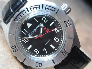 Vostok Komandirskie Diver Orologio da polso meccanico a carica automatica 650540L - Foto 1 di 12