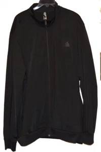 Men's-Adidas-H46101-M 3S TT TRIC-Tracksuit-Sweatsuit-Jacket-Pants-Black-2XL-NWT - Picture 1 of 7