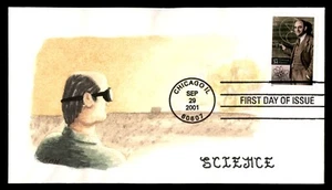 MayfairStamps US FDC 2001 Illinois Enrico Fermi Scientist Hand Painted KAH First - Picture 1 of 2