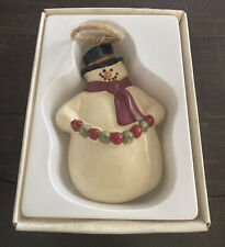 Vintage Russ Berrie & Co The Country Sampler Snowman Ornament