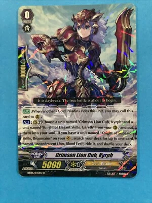 Cardfight!! Vanguard Crimson Lion Cub, Kyrph BT06/035EN R - Image 1 of 3